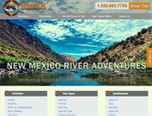 Tablet Screenshot of newmexicoriveradventures.com